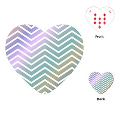Zigzag Line Pattern Zig Zag Playing Cards (heart) by Sapixe