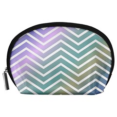 Zigzag Line Pattern Zig Zag Accessory Pouch (large) by Sapixe