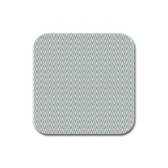 Vintage Pattern Chevron Rubber Square Coaster (4 Pack)  by Sapixe