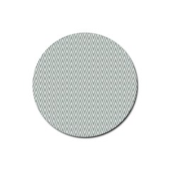 Vintage Pattern Chevron Rubber Coaster (round) 