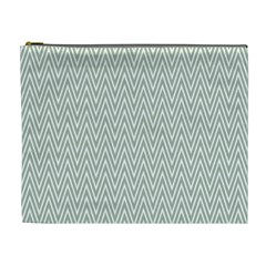 Vintage Pattern Chevron Cosmetic Bag (xl)