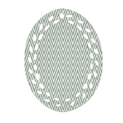 Vintage Pattern Chevron Ornament (oval Filigree)