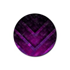 Background Wallpaper Motif Design Rubber Coaster (round) 