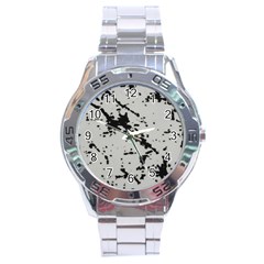 Fabric Textile Texture Macro Model Stainless Steel Analogue Watch