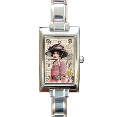 Vintage 1167768 1920 Rectangle Italian Charm Watch by vintage2030