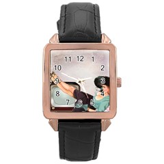 Vintage 1133810 1920 Rose Gold Leather Watch  by vintage2030