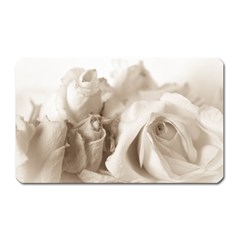 Vintage Rose Shabby Chic Background Magnet (rectangular)