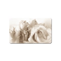 Vintage Rose Shabby Chic Background Magnet (name Card)