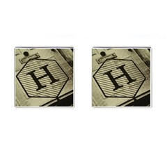 Fabric Pattern Textile Clothing Cufflinks (square)