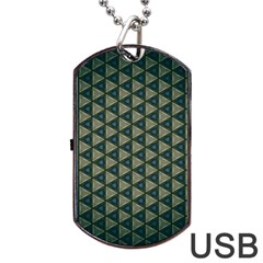 Texture Background Pattern Dog Tag Usb Flash (two Sides) by Sapixe