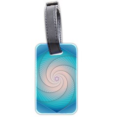 Decorative Background Blue Luggage Tags (two Sides) by Sapixe