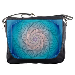 Decorative Background Blue Messenger Bag