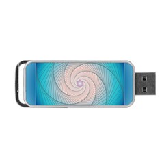 Decorative Background Blue Portable Usb Flash (one Side) by Sapixe