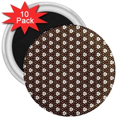 Texture Background Pattern 3  Magnets (10 Pack) 