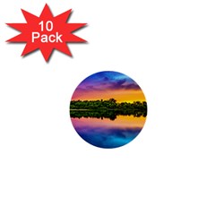 Sunset Color Evening Sky Evening 1  Mini Buttons (10 Pack) 