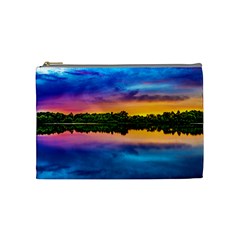 Sunset Color Evening Sky Evening Cosmetic Bag (medium) by Sapixe