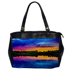 Sunset Color Evening Sky Evening Oversize Office Handbag