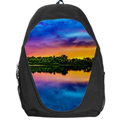 Sunset Color Evening Sky Evening Backpack Bag by Sapixe