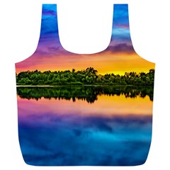 Sunset Color Evening Sky Evening Full Print Recycle Bag (xl) by Sapixe