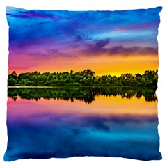 Sunset Color Evening Sky Evening Standard Flano Cushion Case (one Side) by Sapixe