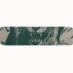 Angry Male Lion Pattern Graphics Kazakh Al Fabric Large Bar Mats
