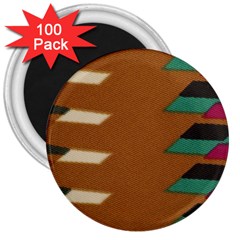 Fabric Textile Texture Abstract 3  Magnets (100 Pack)