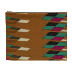 Fabric Textile Texture Abstract Cosmetic Bag (xl)