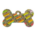 Colors Color Live Texture Macro Dog Tag Bone (Two Sides) Front