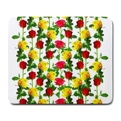 Rose Pattern Roses Background Image Large Mousepads