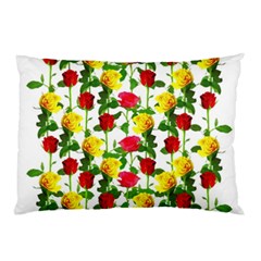 Rose Pattern Roses Background Image Pillow Case (two Sides)