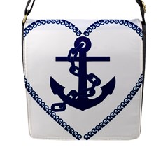 Anchor Chain Nautical Ocean Sea Flap Closure Messenger Bag (l) by Sapixe