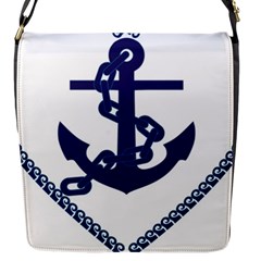 Anchor Chain Nautical Ocean Sea Flap Closure Messenger Bag (s) by Sapixe