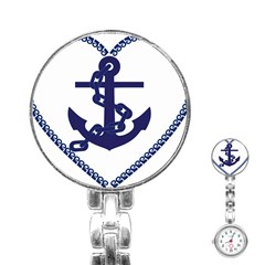 Anchor Chain Nautical Ocean Sea Stainless Steel Nurses Watch