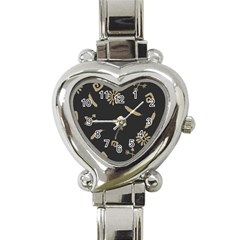 Pattern Seamless American Culture Heart Italian Charm Watch