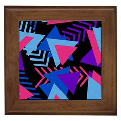 Memphis Pattern Geometric Abstract Framed Tiles