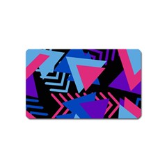 Memphis Pattern Geometric Abstract Magnet (name Card) by Sapixe