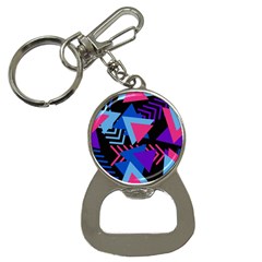 Memphis Pattern Geometric Abstract Bottle Opener Key Chains