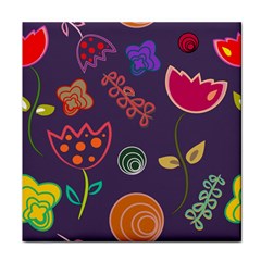 Background Decorative Floral Face Towel by Sapixe