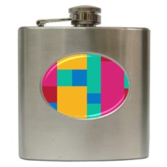 Background Abstract Hip Flask (6 Oz)