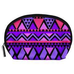 Seamless Purple Pink Pattern Accessory Pouch (large)