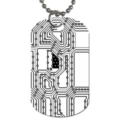 Seamless Pattern Texture Background Dog Tag (One Side)