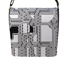 Seamless Pattern Texture Background Flap Closure Messenger Bag (L)