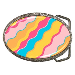 Cake Color Palette Painting Belt Buckles