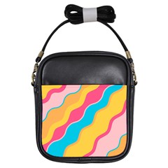 Cake Color Palette Painting Girls Sling Bag