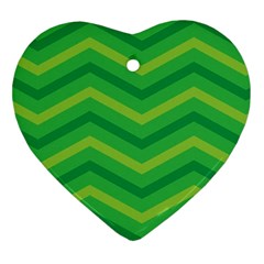 Green Background Abstract Ornament (heart)