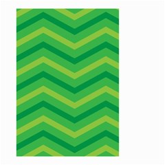 Green Background Abstract Small Garden Flag (two Sides) by Sapixe