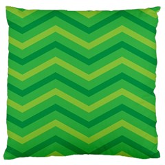 Green Background Abstract Standard Flano Cushion Case (two Sides)