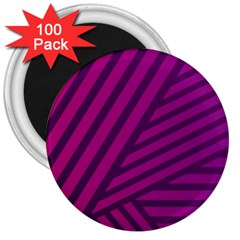 Pattern Lines Stripes Texture 3  Magnets (100 Pack)