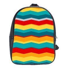 Retro Colors 60 Background School Bag (xl)