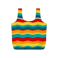 Retro Colors 60 Background Full Print Recycle Bag (s)